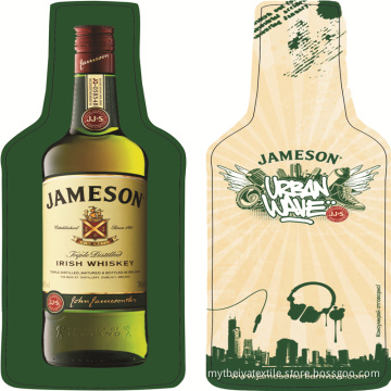 100% Cotton Promotional Beer Bottle Shaped Compressed Towel